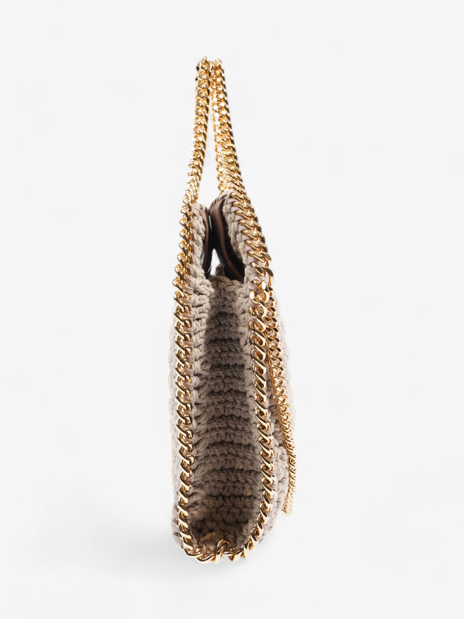 Stella McCartney Crotchet Tote Bag Greige Cotton Mini Image 4