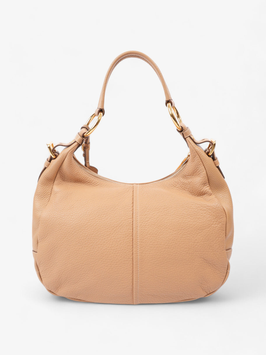 Prada Daino Shoulder Bag Beige Leather Image 4