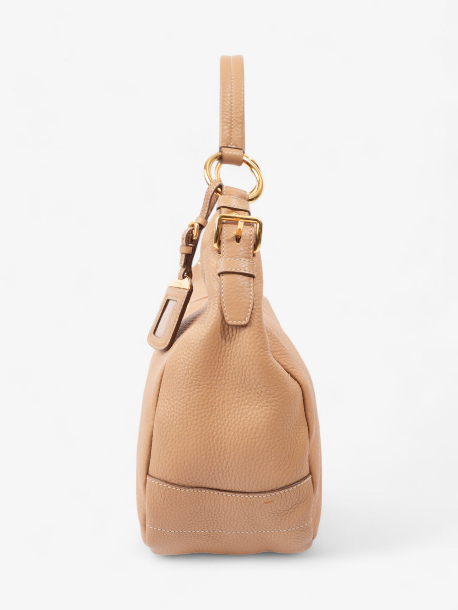 Prada Daino Shoulder Bag Beige Leather Image 5