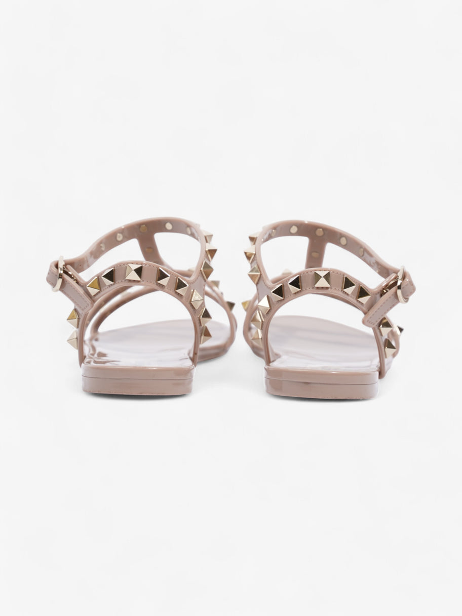 Valentino Rockstud Gladiator Sandals Blush Rubber EU 39 UK 6 Image 6