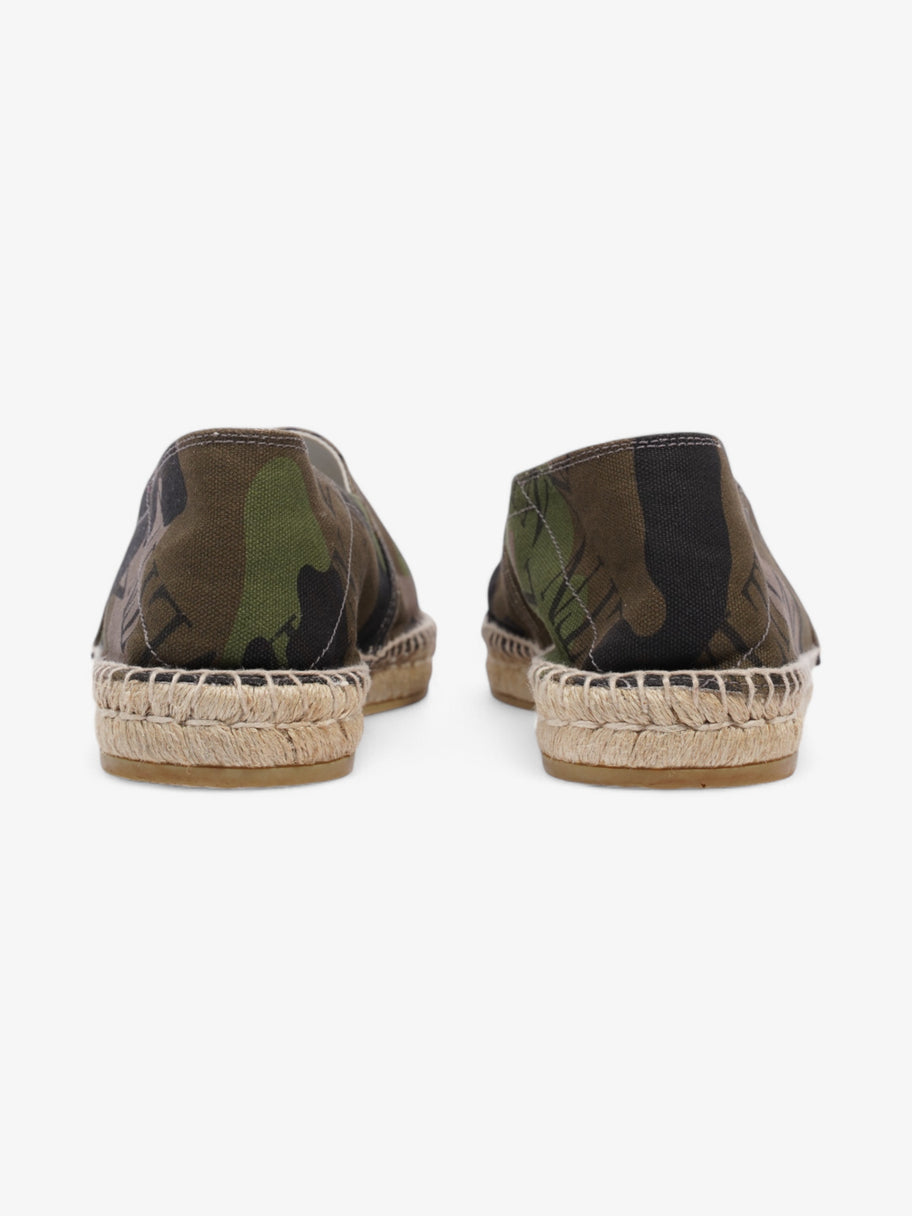 Valentino Logo Espadrilles Camouflage / Black Canvas EU 42 UK 8 Image 6