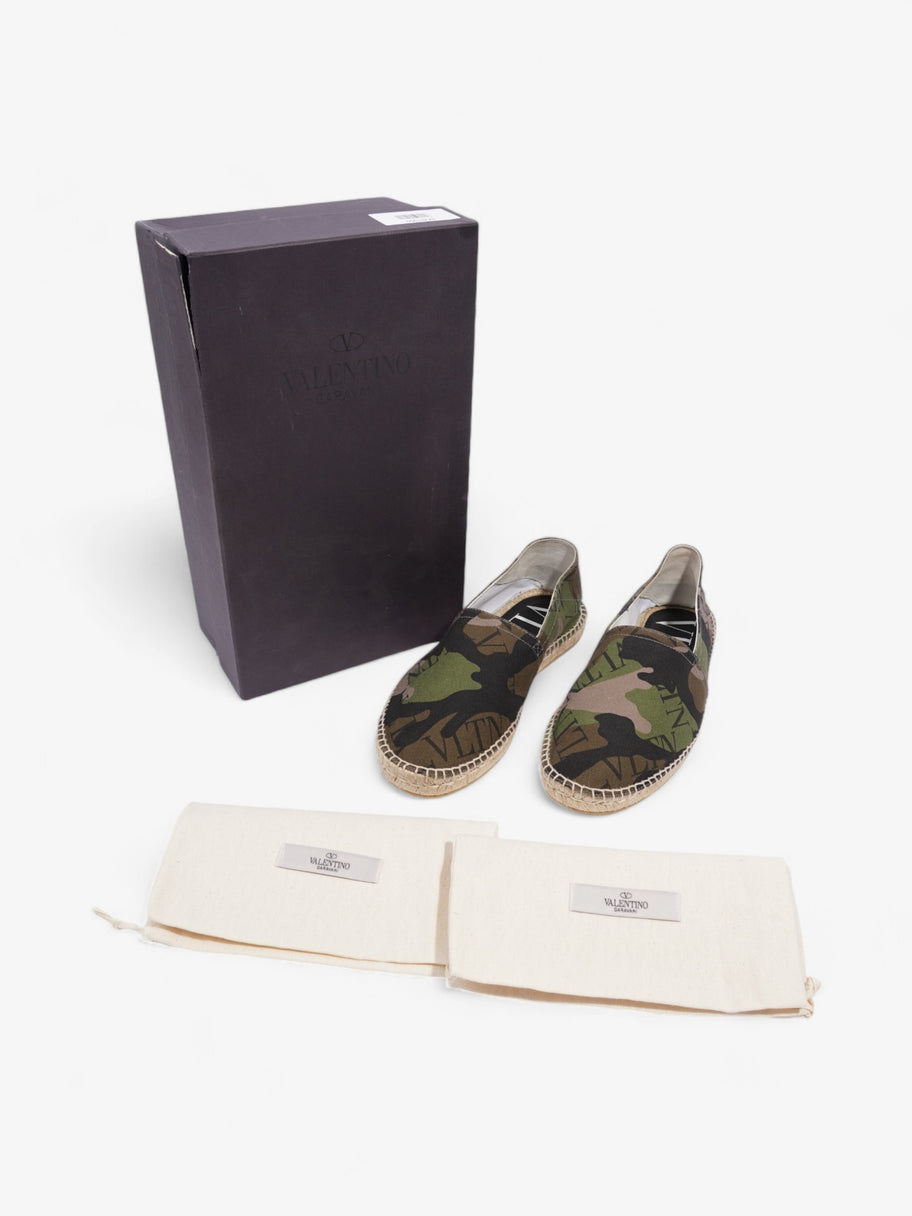 Valentino Logo Espadrilles Camouflage / Black Canvas EU 42 UK 8 Image 9