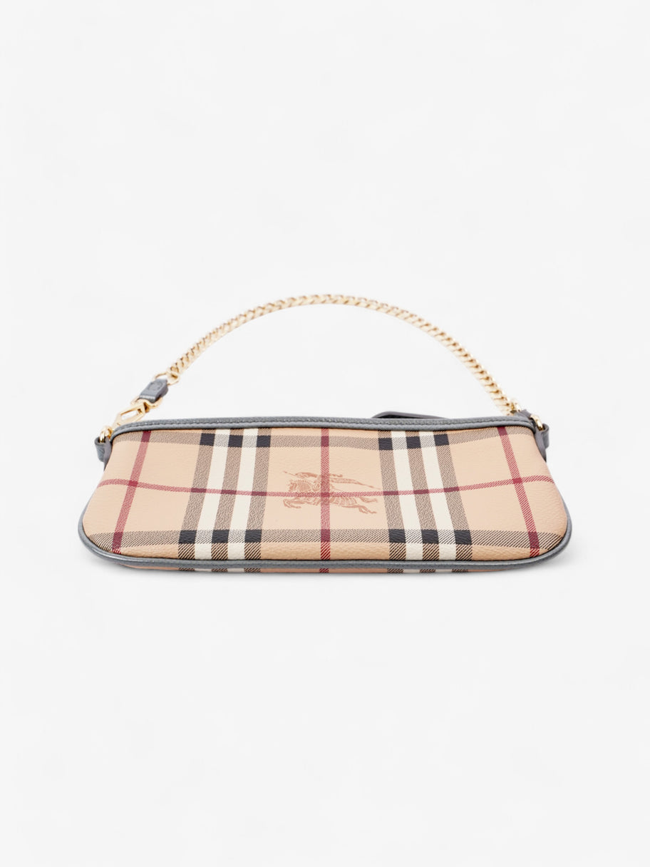 Burberry Clara Pochette Haymarket Check / Grey Canvas Image 6