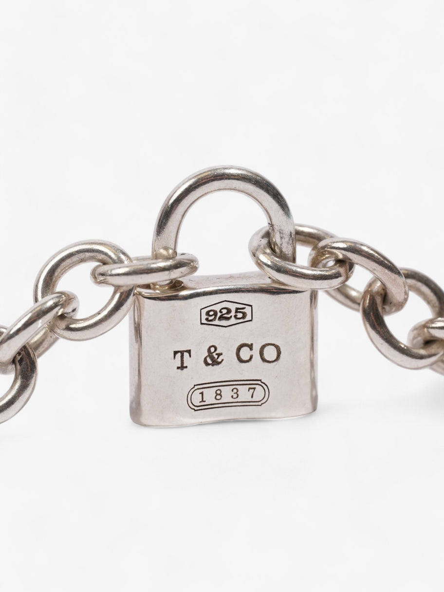 Tiffany and Co 1837 Padlock Necklace Silver Silver Plated Image 3