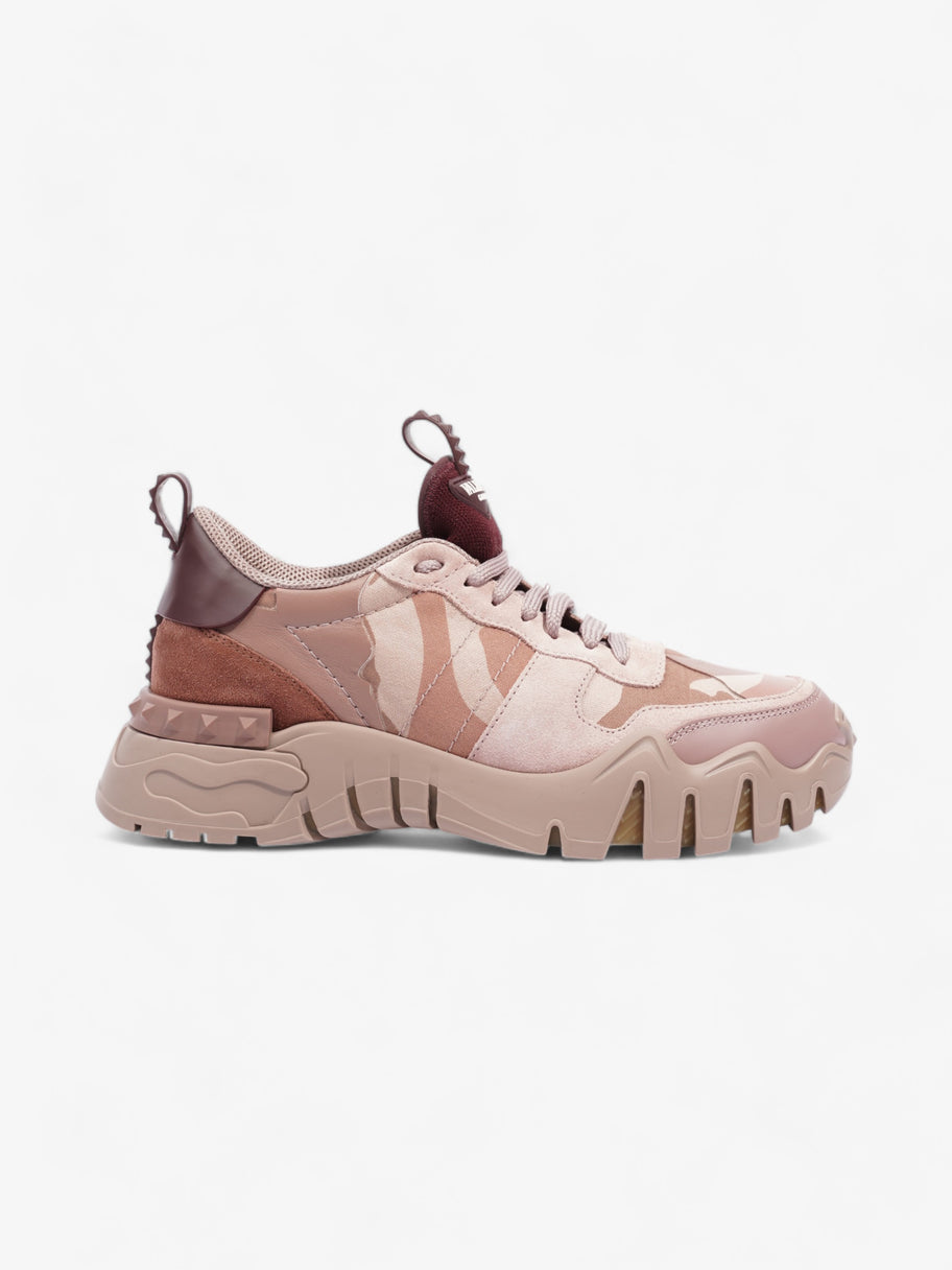 Valentino Rockrunner Plus Sneakers Pink Camouflage  Suede EU 38 UK 5 Image 1