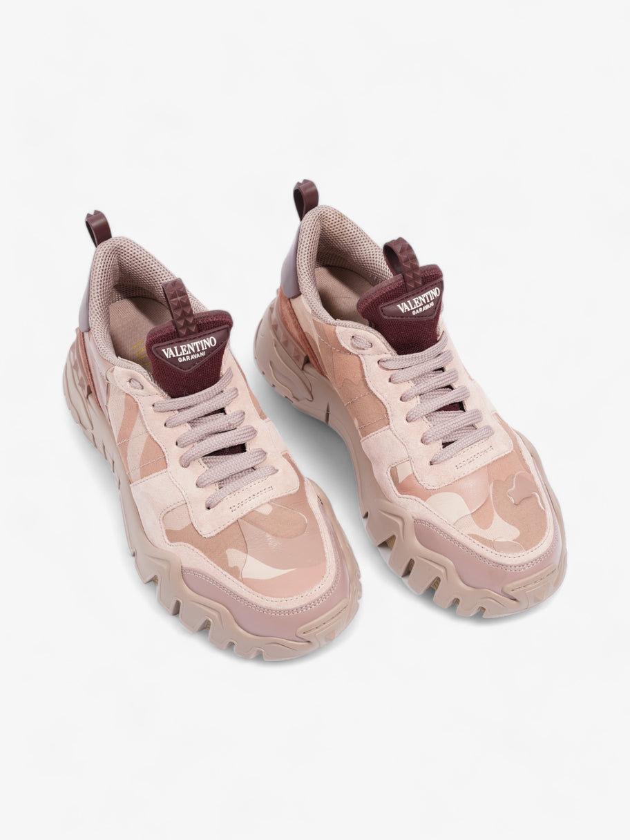 Valentino Rockrunner Plus Sneakers Pink Camouflage  Suede EU 38 UK 5 Image 8