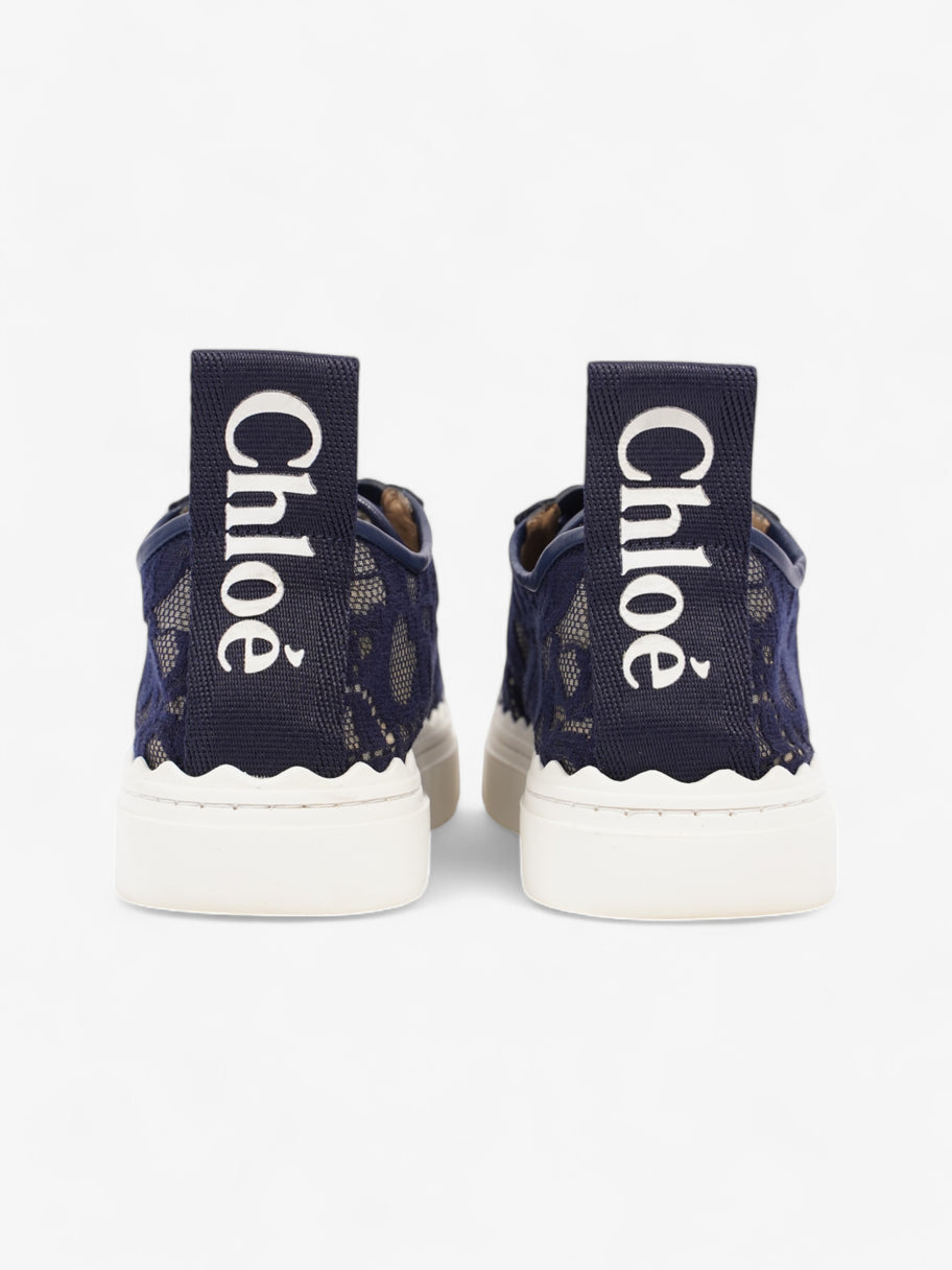 Chloe Lauren Navy Blue / White Lace EU 38 UK 5 Image 6