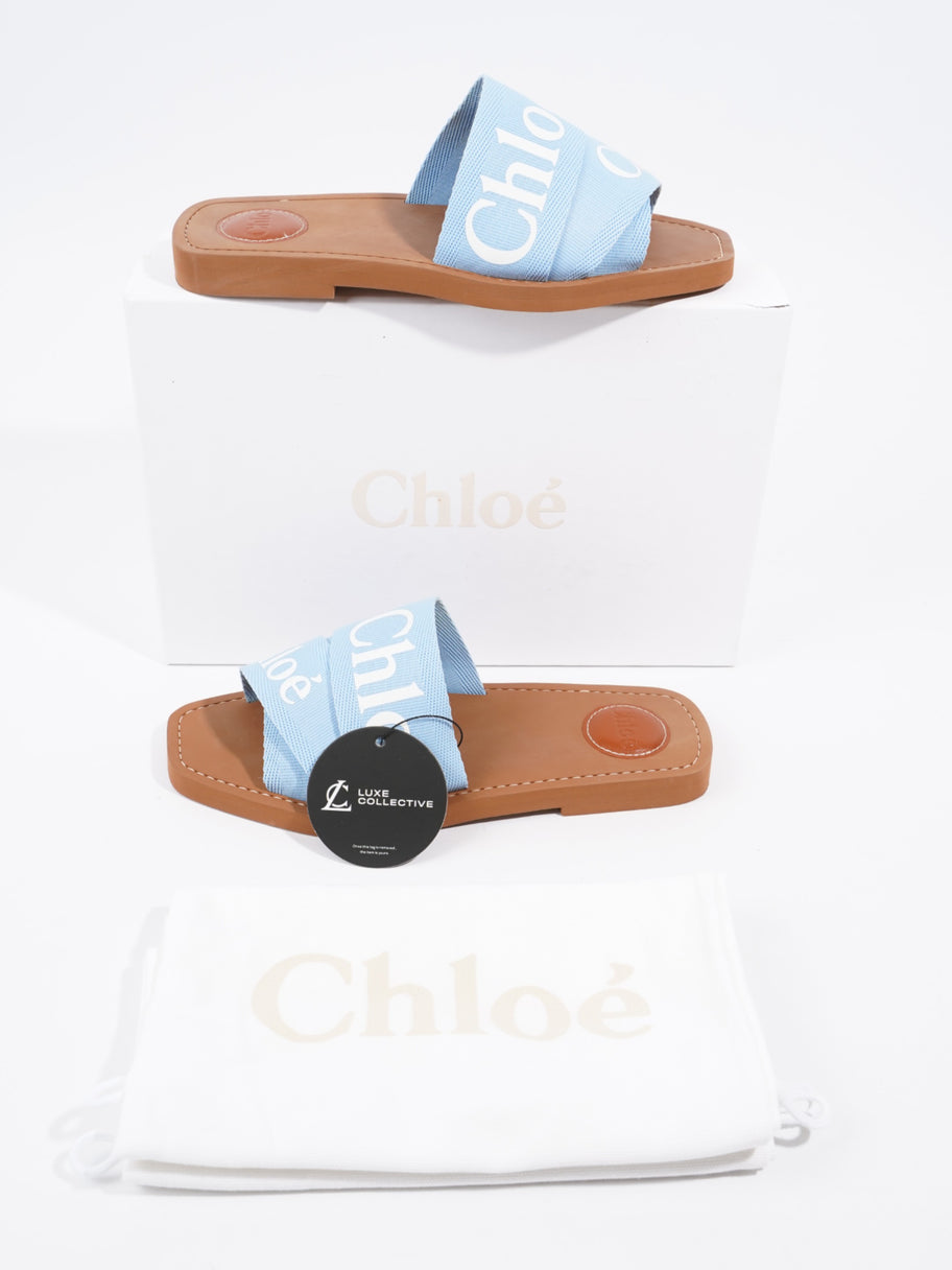 Chloe Woody Slides Graceful Blue Canvas EU 38 UK 5 Image 10