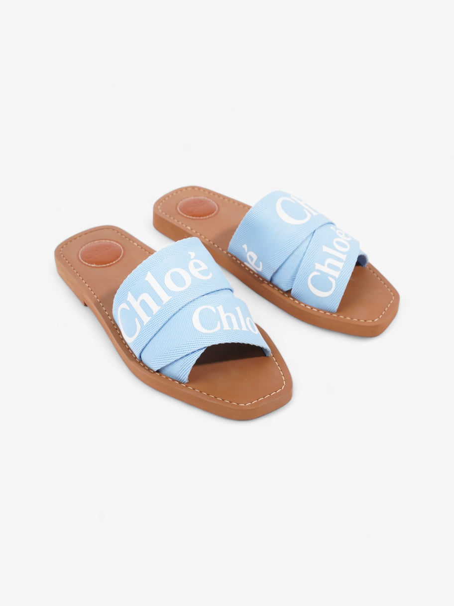 Chloe Woody Slides Graceful Blue Canvas EU 38 UK 5 Image 2