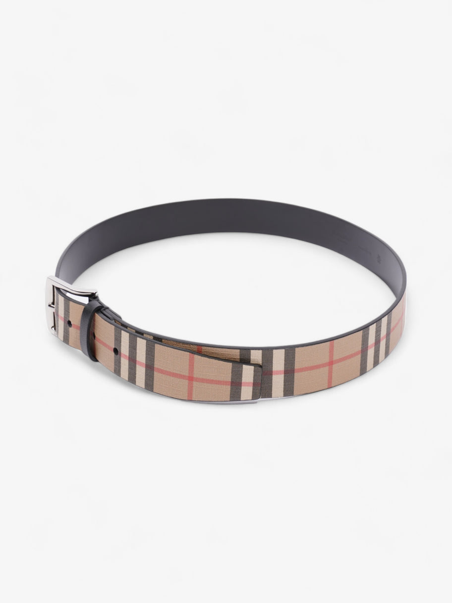 Burberry Check Belt Black / Nova Check Leather 85cm / 34