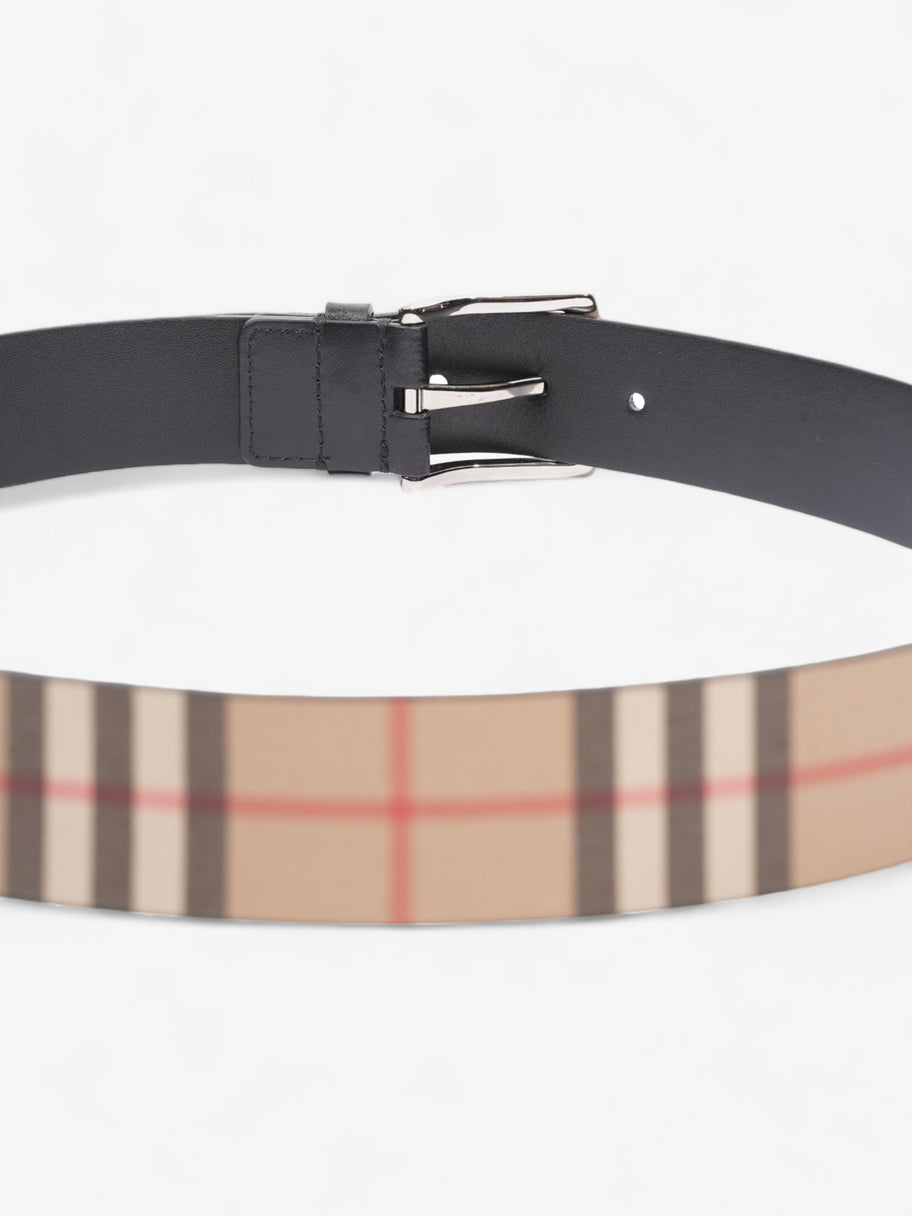 Burberry Check Belt Black / Nova Check Leather 85cm / 34