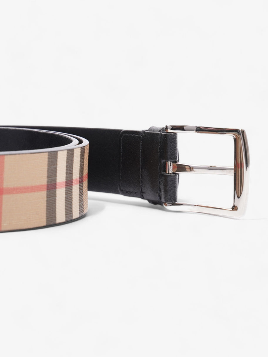 Burberry Check Belt Black / Nova Check Leather 85cm / 34