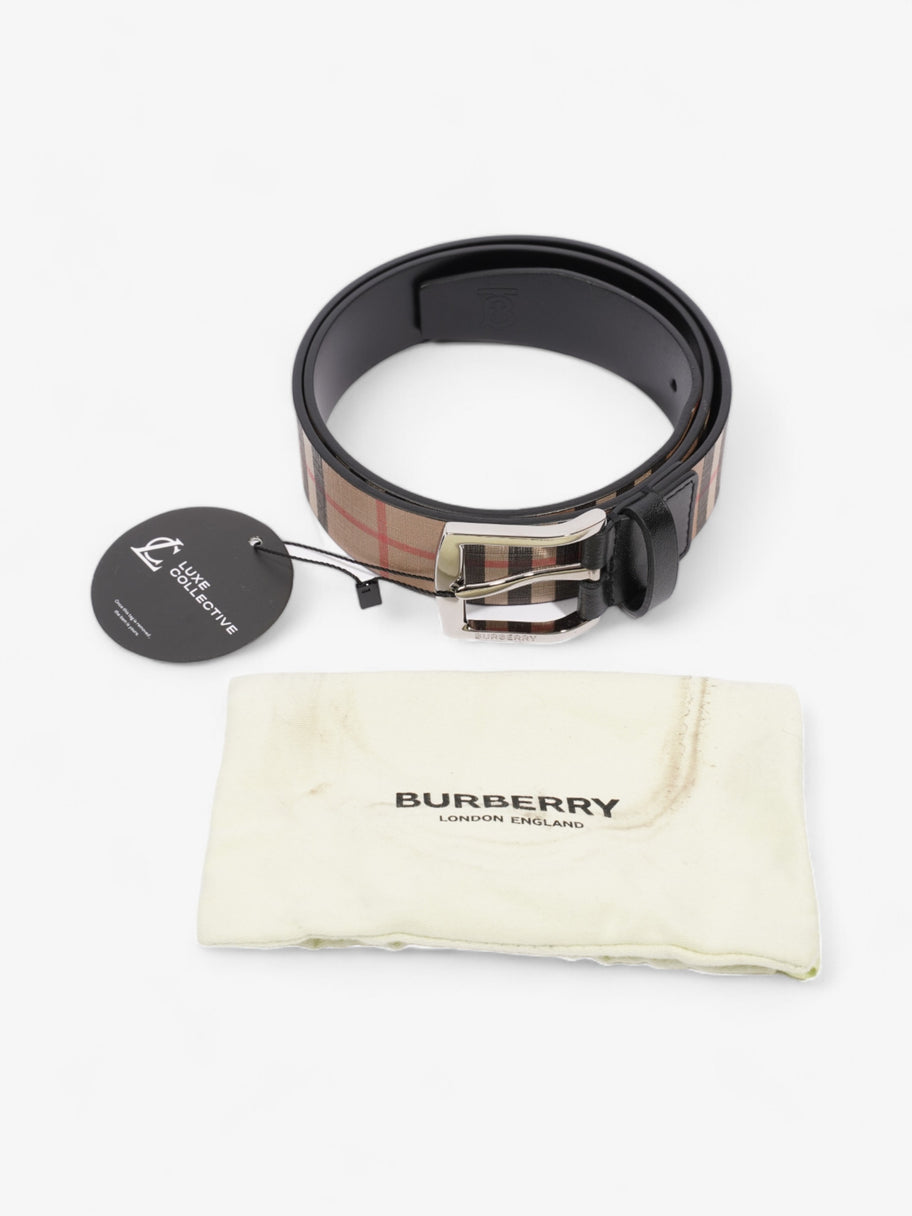 Burberry Check Belt Black / Nova Check Leather 85cm / 34