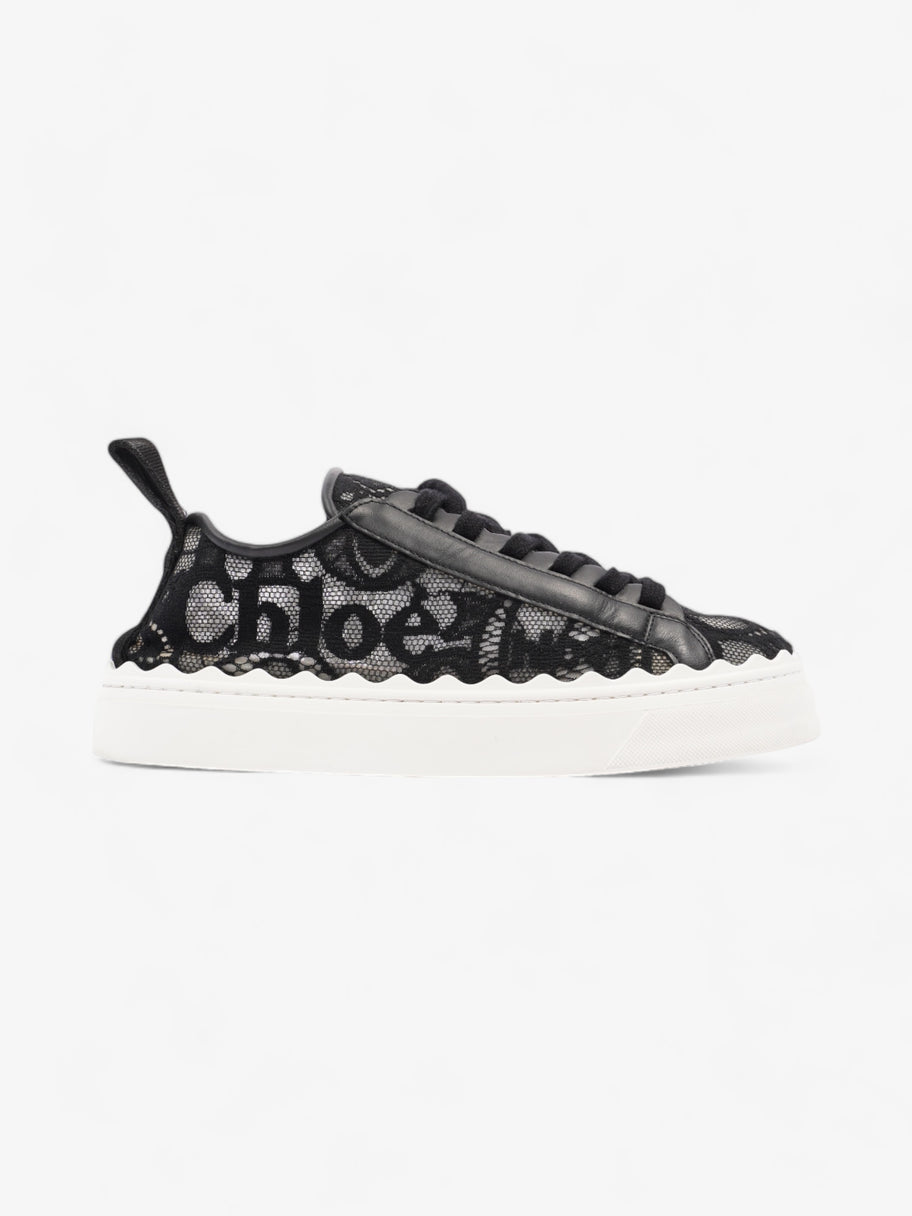 Chloe Lauren Sneaker Black / White Fabric EU 38 UK 5 Image 1