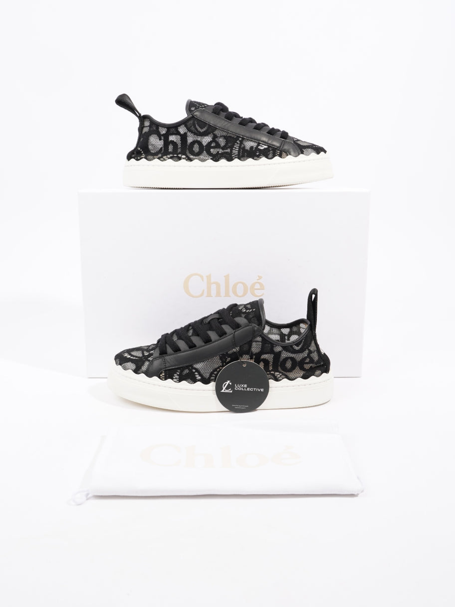 Chloe Lauren Sneaker Black / White Fabric EU 38 UK 5 Image 10