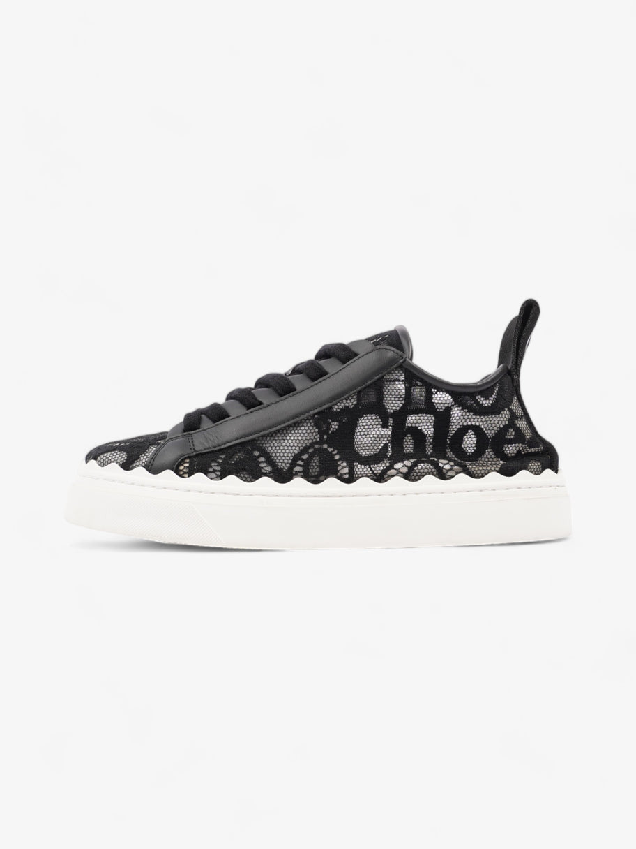 Chloe Lauren Sneaker Black / White Fabric EU 38 UK 5 Image 5