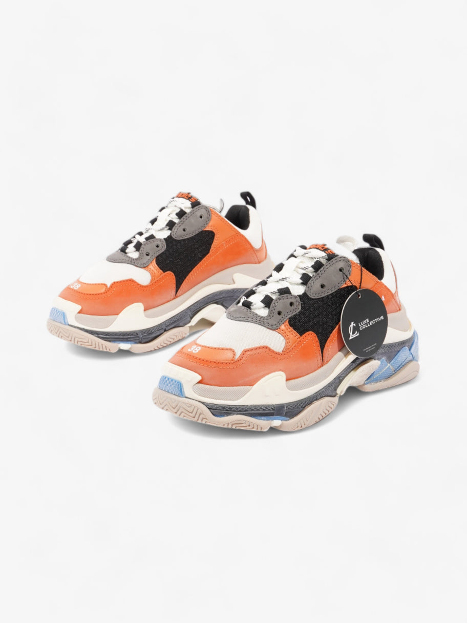 Balenciaga Triple S Orange / Blue / White Mesh EU 38 UK 5 Image 10