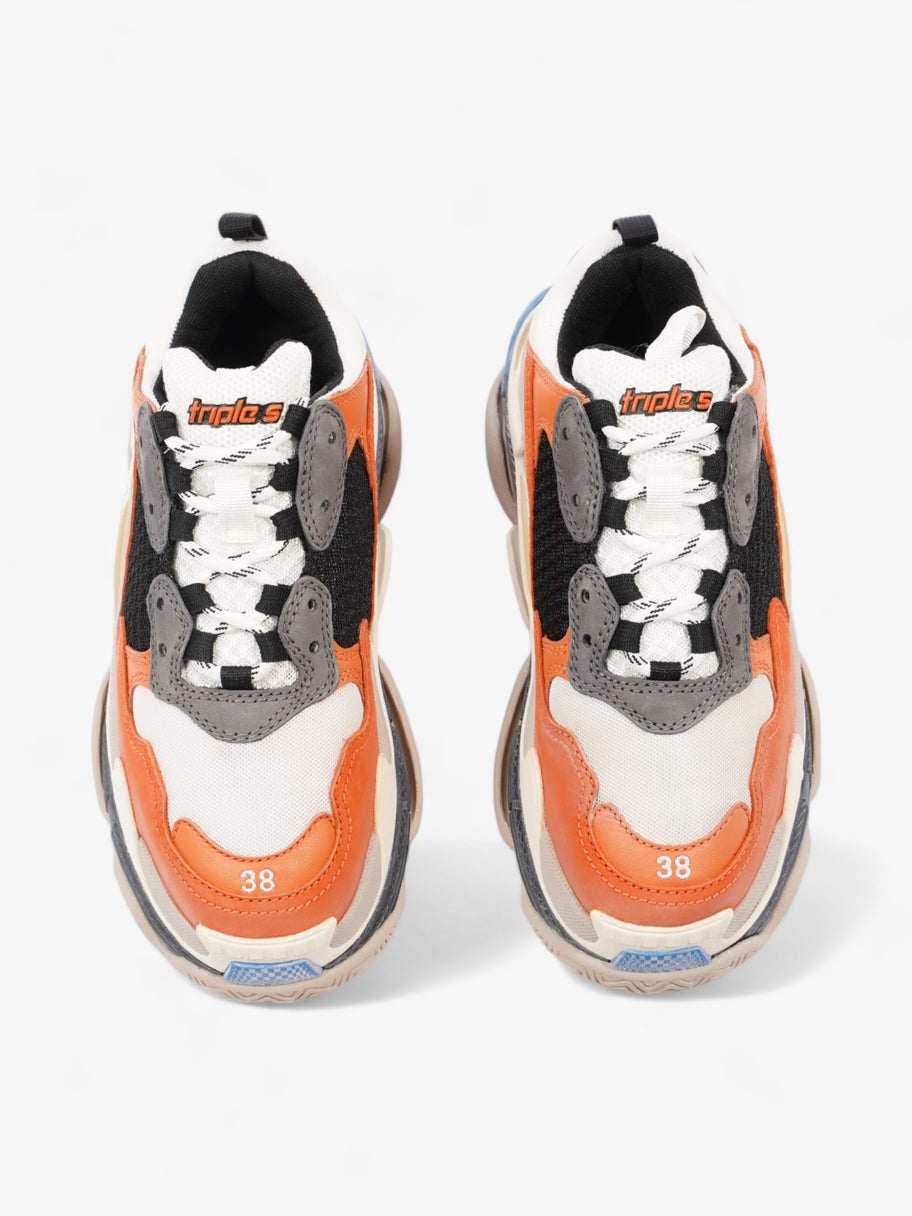 Balenciaga Triple S Orange / Blue / White Mesh EU 38 UK 5 Image 8