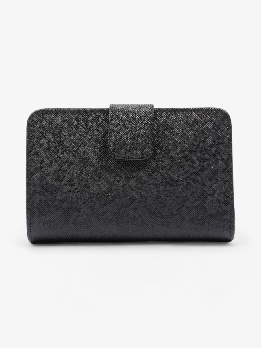 Prada Small Bifold Wallet Black Saffiano Leather Image 3