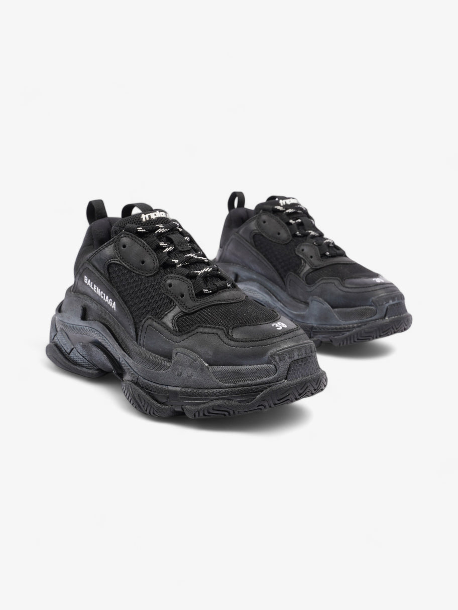 Balenciaga Triple S Black White Mesh EU 39 UK 6 Luxe Collective