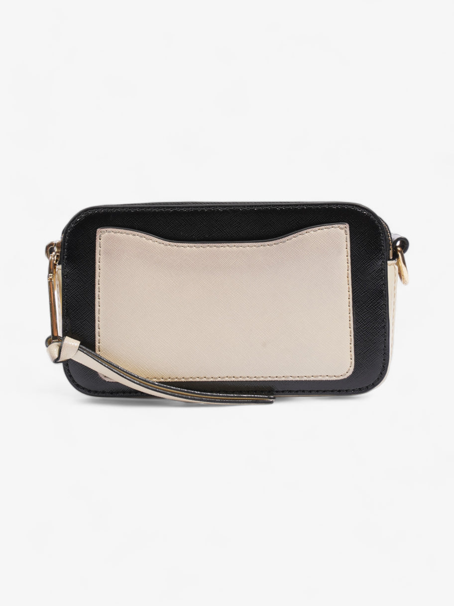 Marc Jacobs The Snapshot Cream / Black Saffiano Leather Image 4