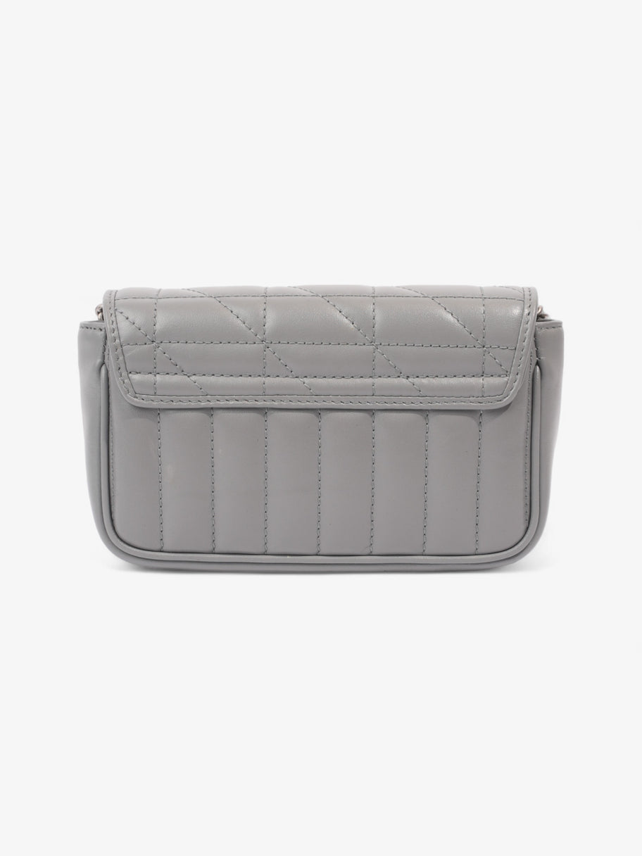 Gucci GG Marmont Grey Matelasse Leather Super Mini Image 4