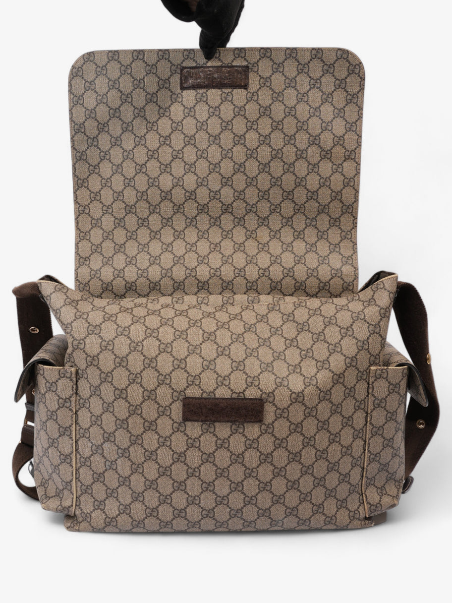 Gucci Baby Changing Bag Beige And Ebony GG Supreme Coated Canvas Image 7