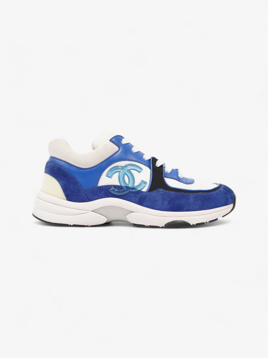 Chanel CC Runner White / Blue / Black Suede EU 37.5 UK 4.5 Image 1