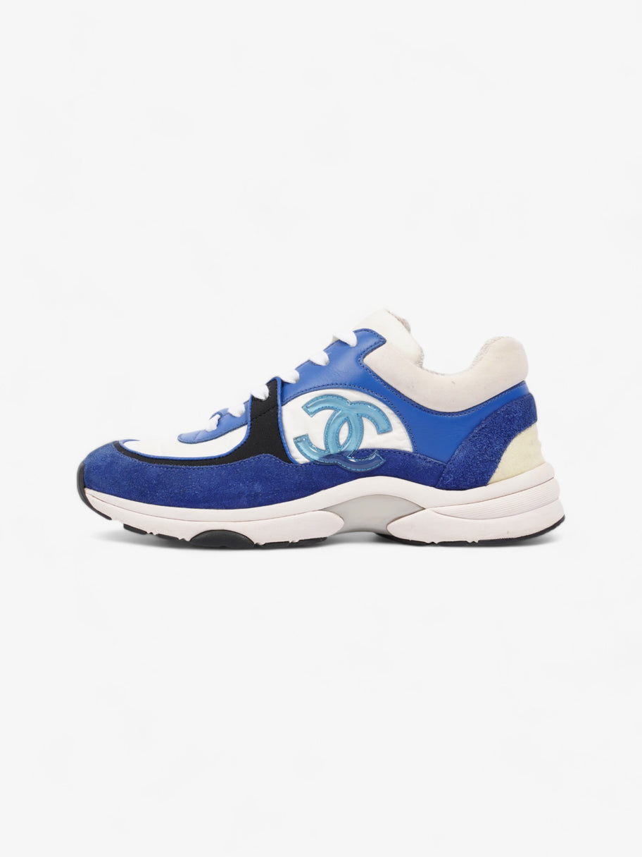 Chanel CC Runner White / Blue / Black Suede EU 37.5 UK 4.5 Image 5