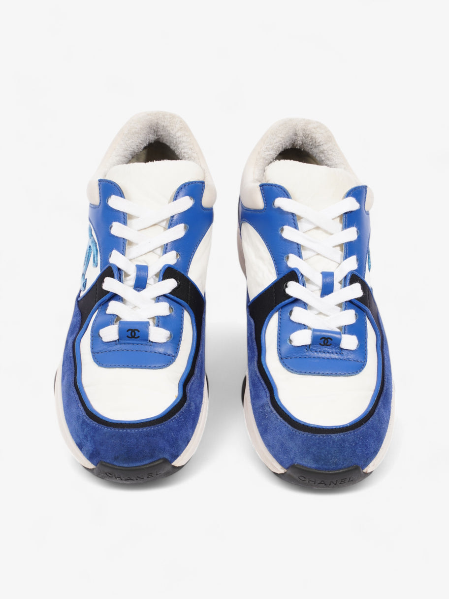 Chanel CC Runner White / Blue / Black Suede EU 37.5 UK 4.5 Image 8