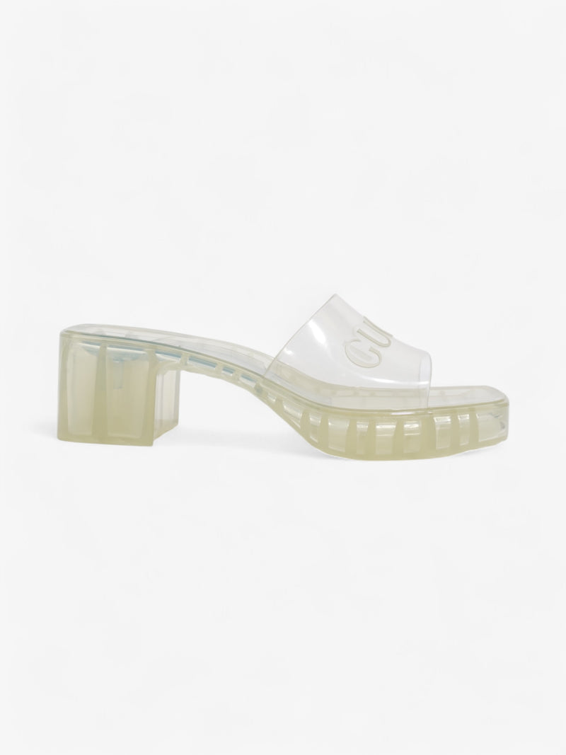  Gucci Gucci Platform Sandals  60 Transparent  Rubber EU 39 UK 6