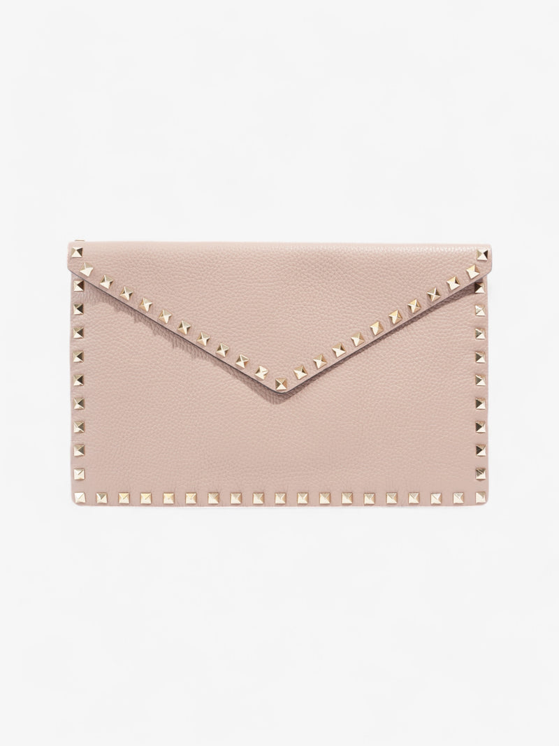  Valentino Clutch Poudre Leather Large