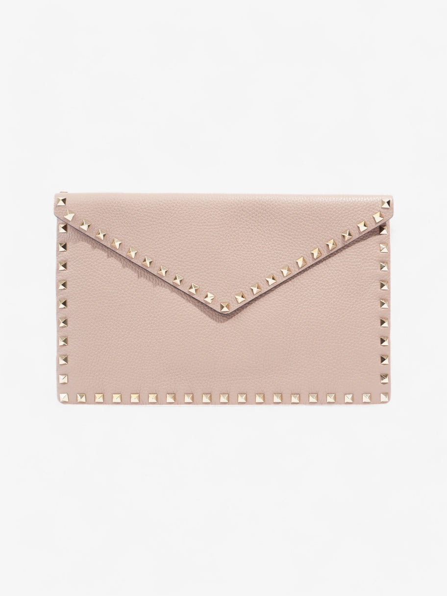 Valentino Clutch Poudre Leather Large Image 1