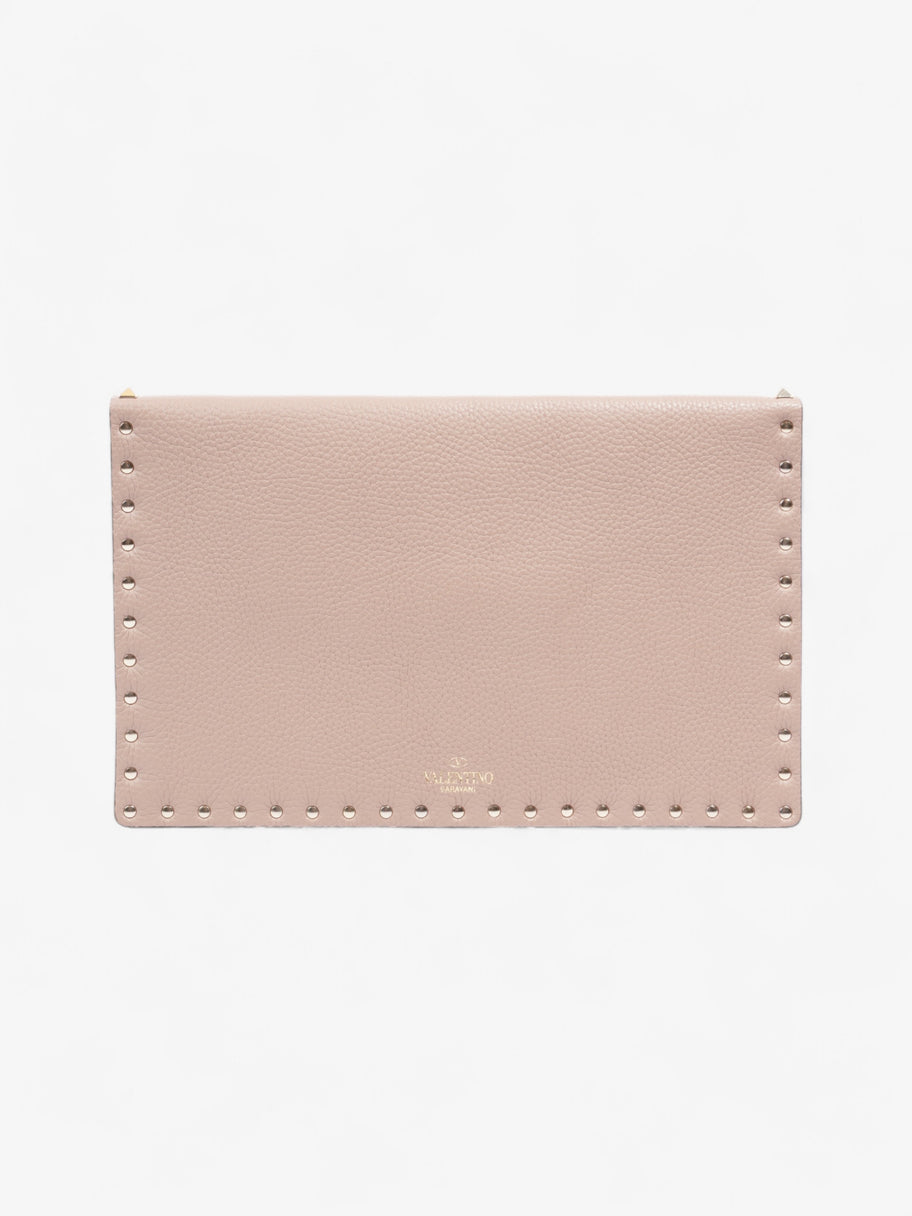 Valentino Clutch Poudre Leather Large Image 3