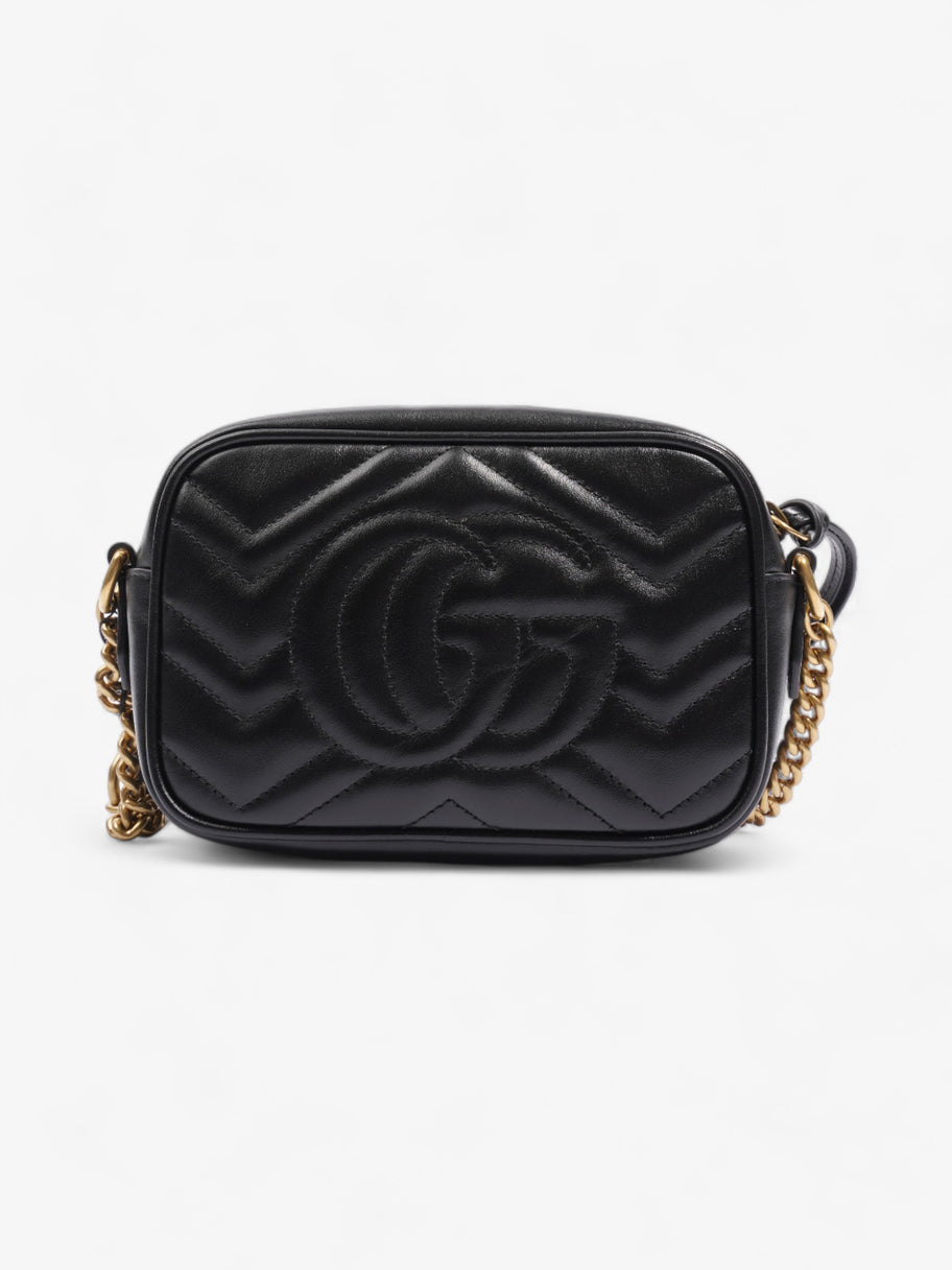 Gucci GG Marmont Black Matelasse Leather Mini Image 4