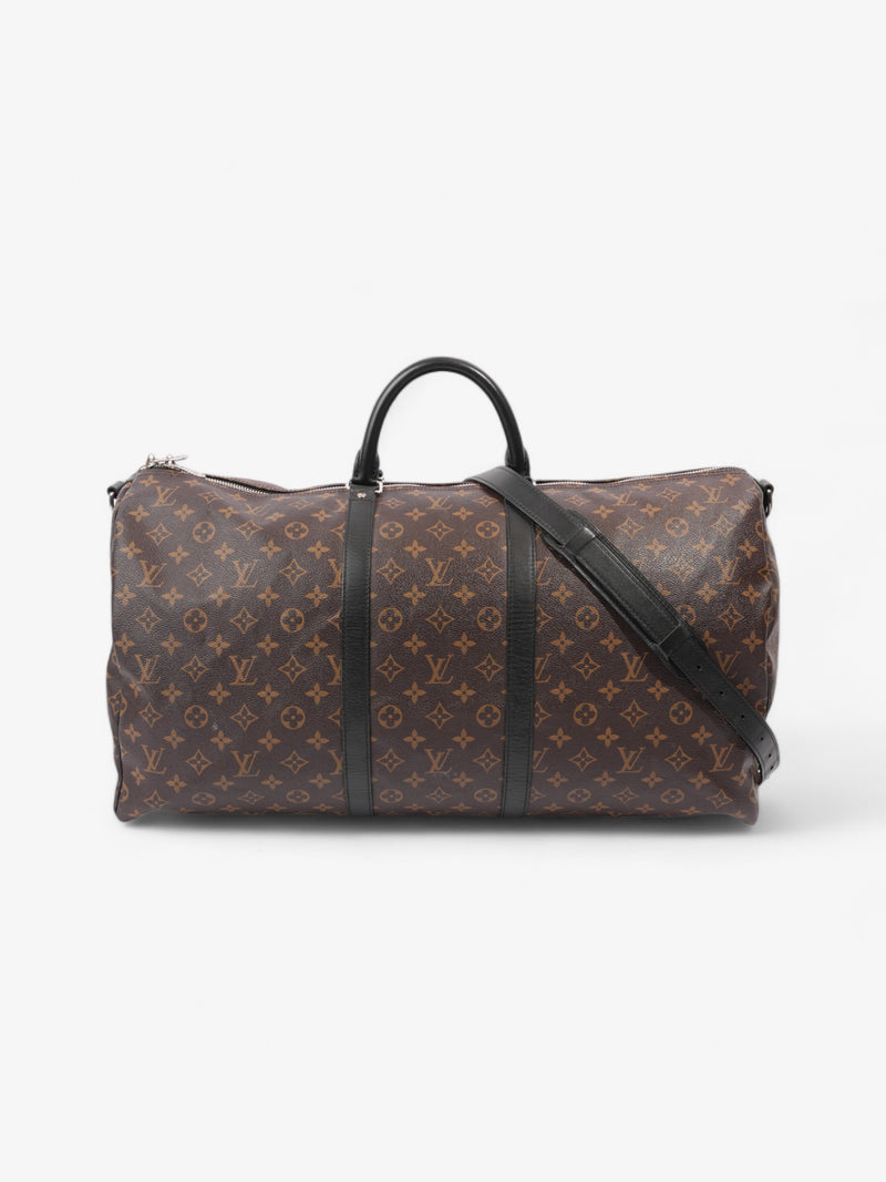  Louis Vuitton Keepall Bandouliere Monogram / Black Coated Canvas 55