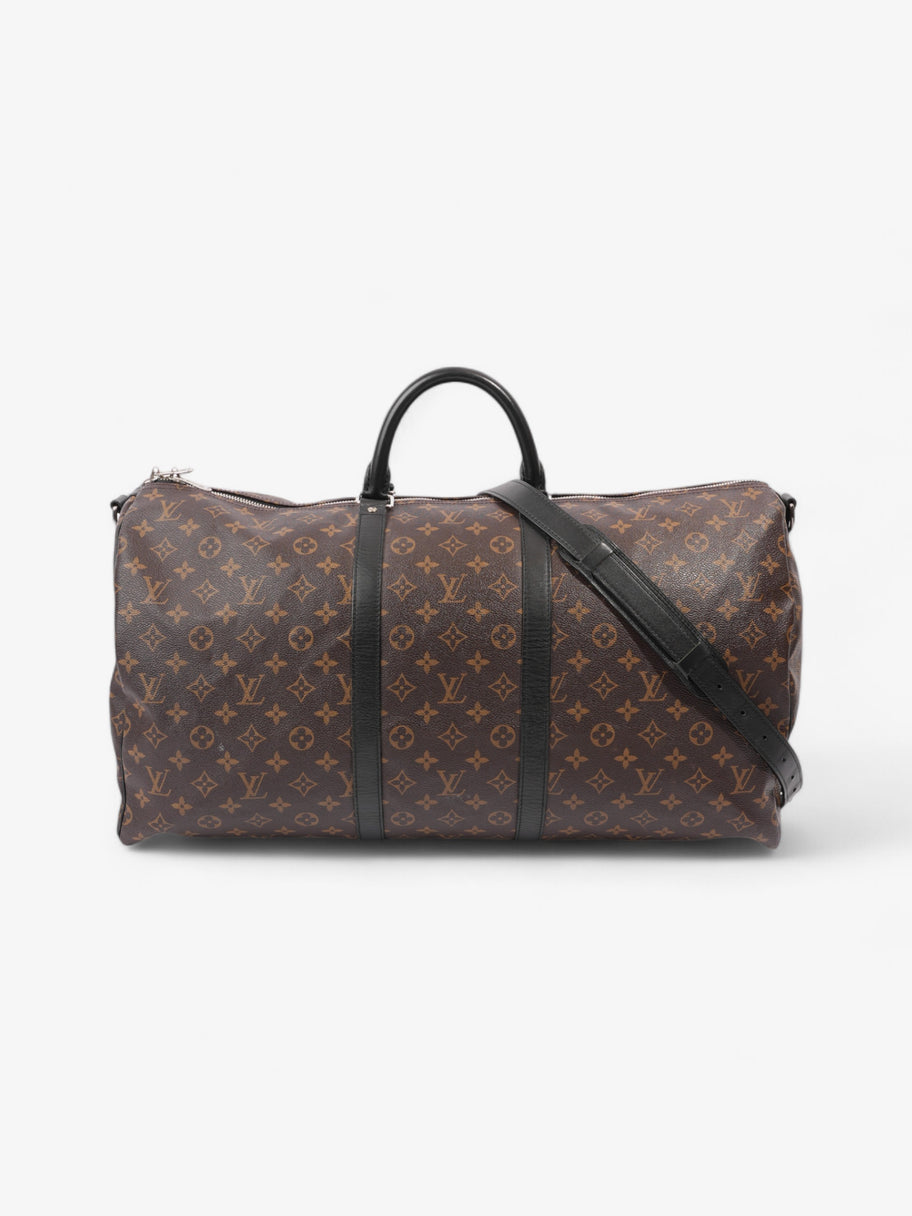 Louis Vuitton Keepall Bandouliere Monogram / Black Coated Canvas 55 Image 1