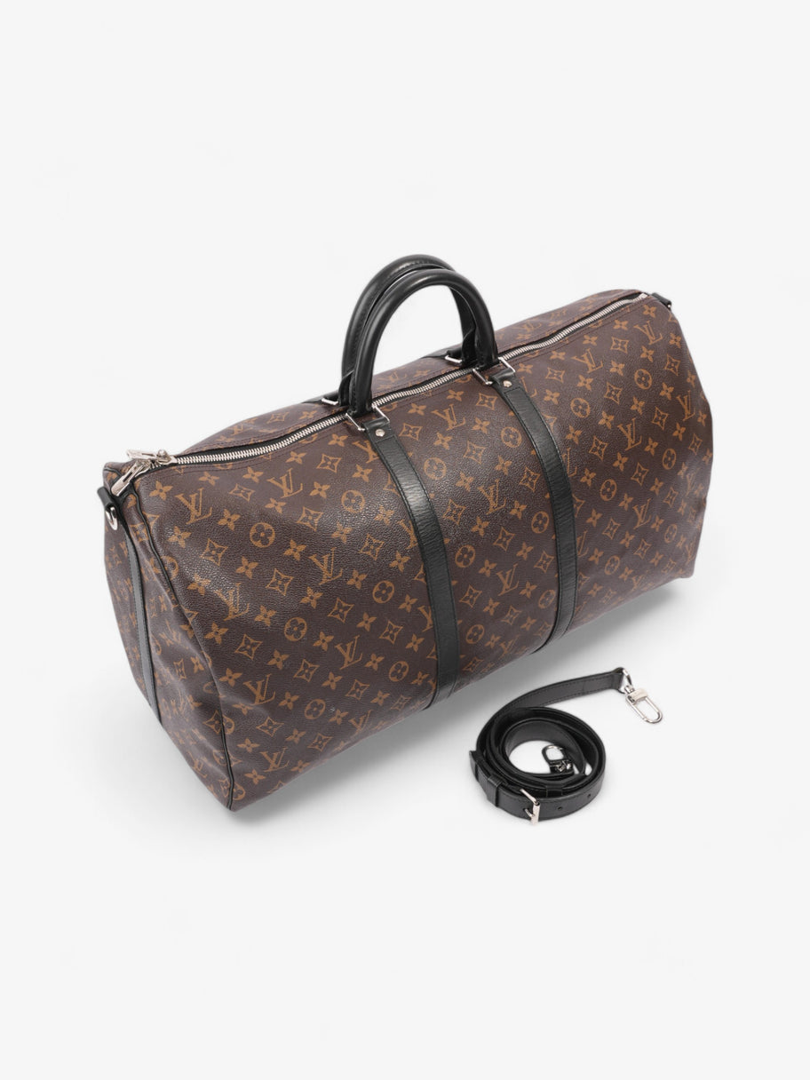 Louis Vuitton Keepall Bandouliere Monogram / Black Coated Canvas 55 Image 7