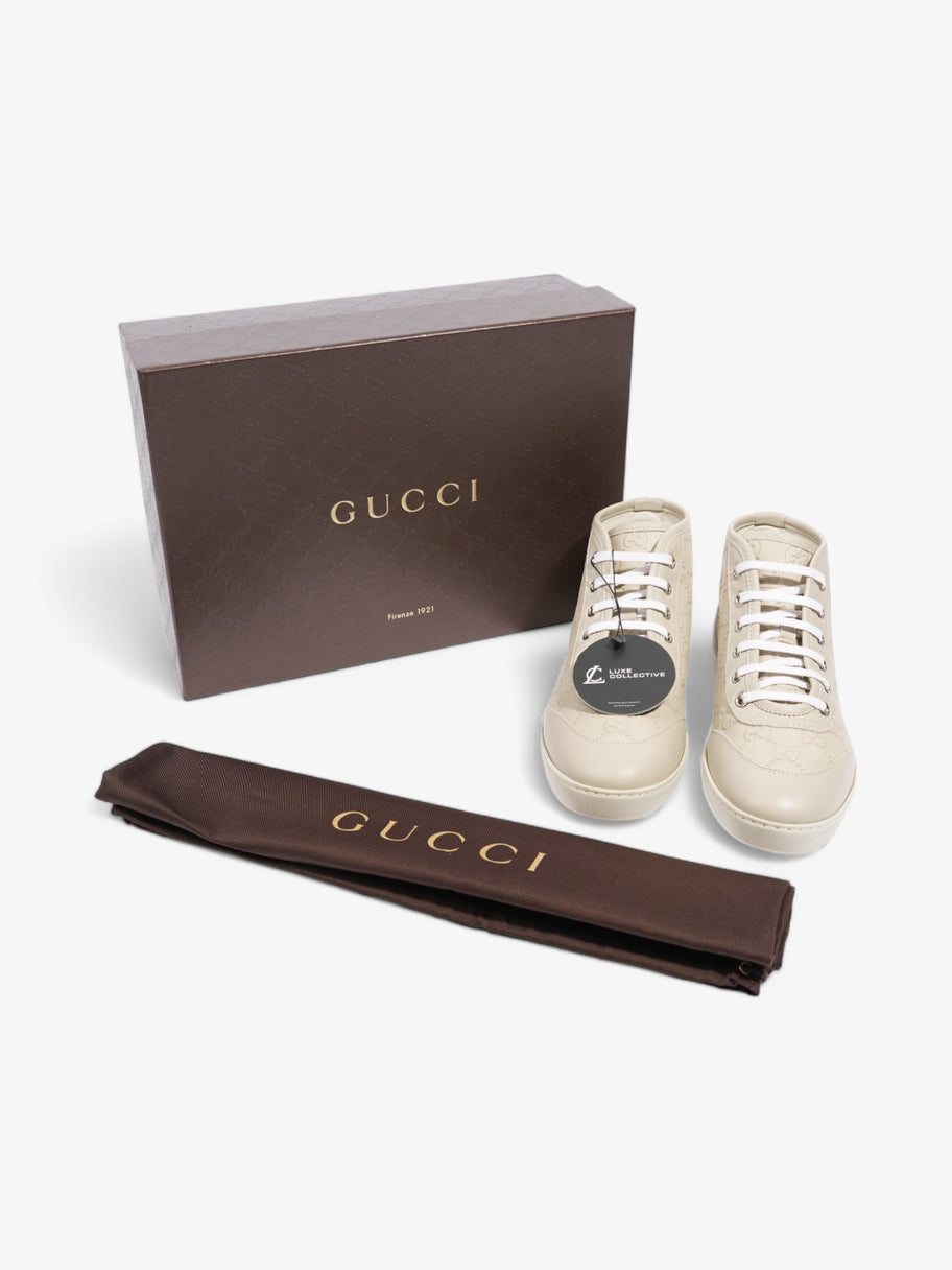 Gucci Guccissma High-tops Beige Leather EU 36 UK 3 Image 10