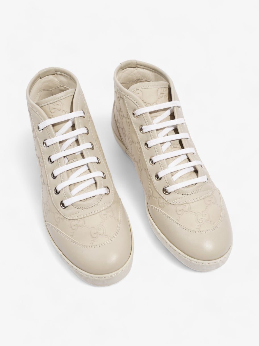 Gucci Guccissma High-tops Beige Leather EU 36 UK 3 Image 8