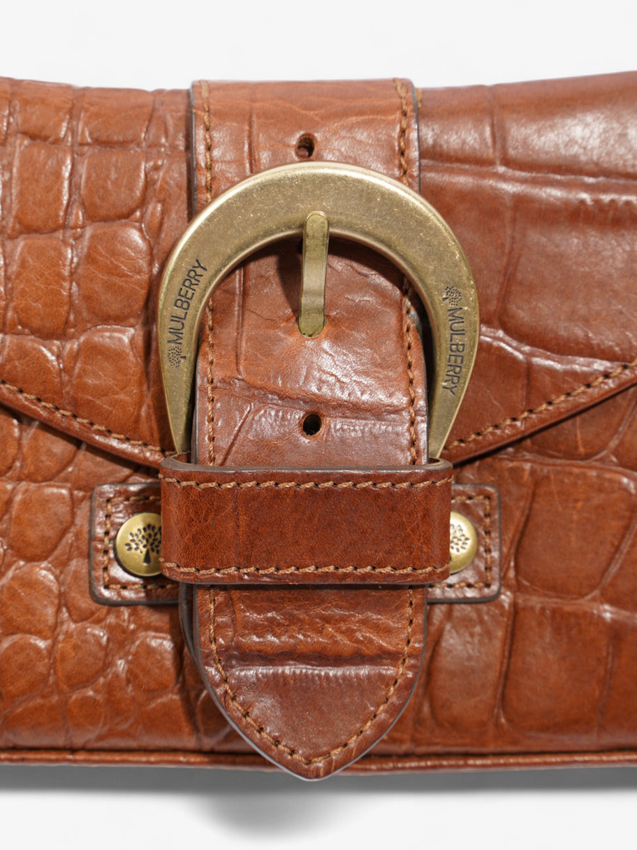 Mulberry Topanga Brown Embossed Leather Image 7