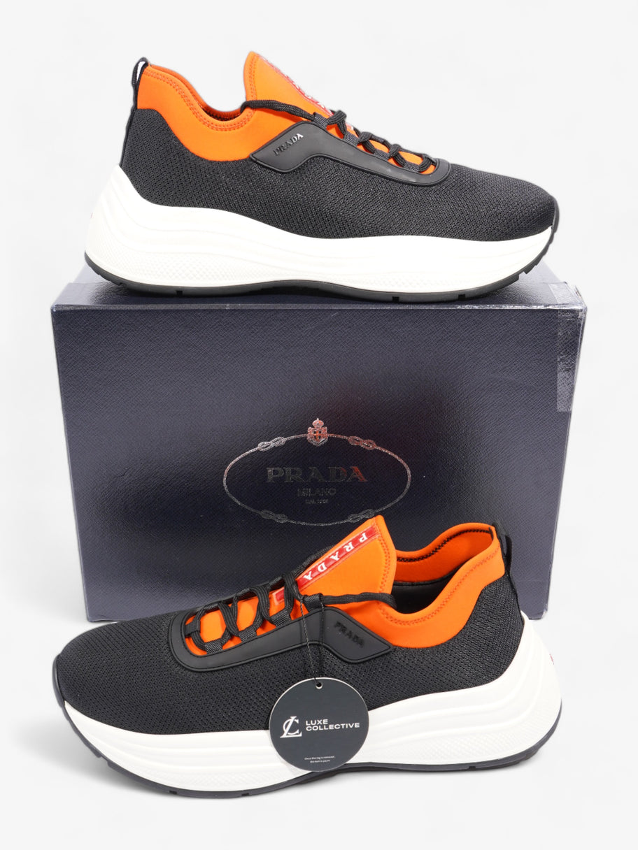 Prada Neoprene Sneakers Black / Orange  Neoprene EU 43 UK 9 Image 10