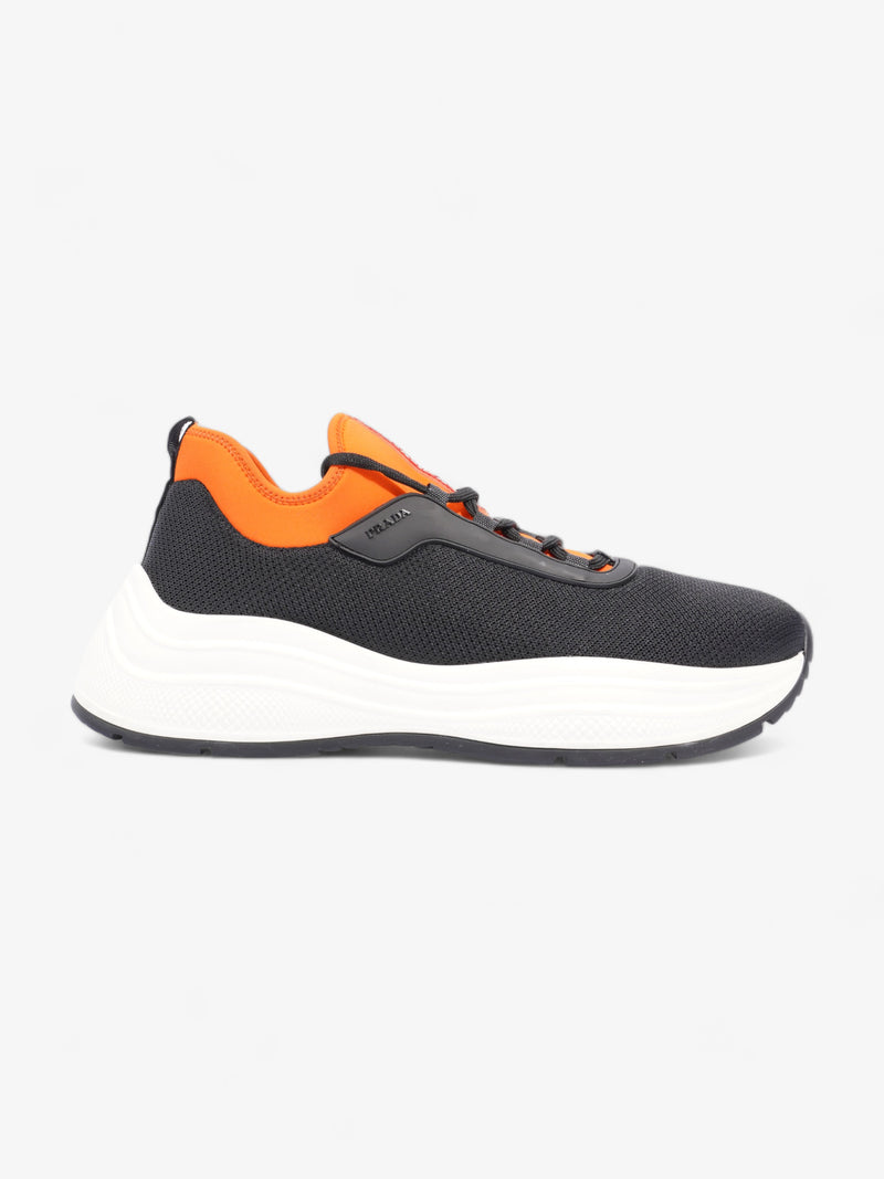  Prada Neoprene Sneakers Black / Orange  Neoprene EU 43 UK 9