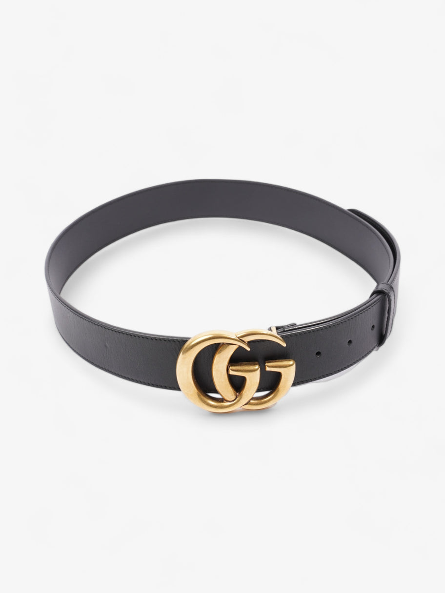 Gucci GG Marmont Wide Belt Black Leather 90cm / 36