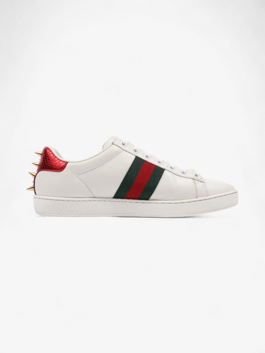 Gucci Ace Studded Sneakers White Green Red Leather EU 38 UK 5 Luxe Collective