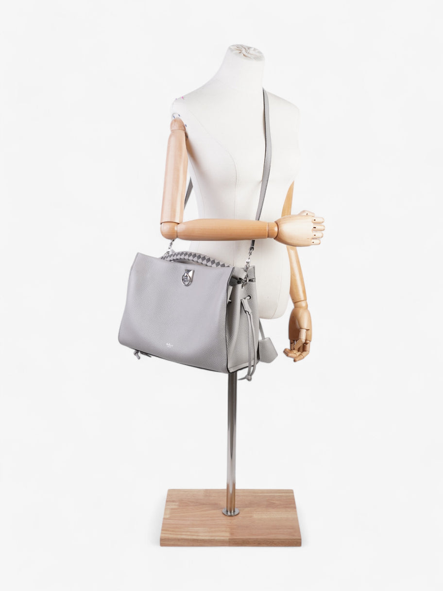 Mulberry Iris Pale Grey Grained Leather Image 2