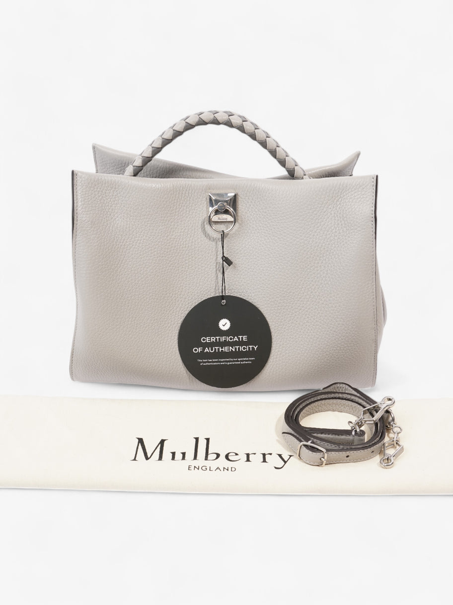 Mulberry Iris Pale Grey Grained Leather Image 9