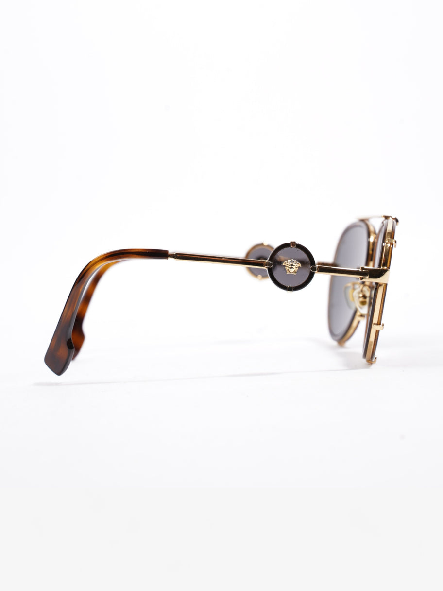 Versace Aviator Tinted Sunglasses Tortoise Acetate 145mm Image 4