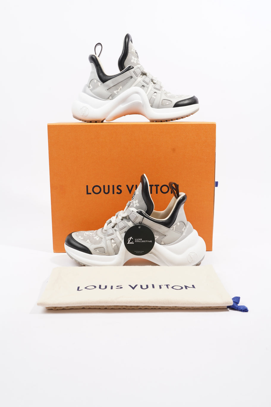 Louis Vuitton Archlight Sneakers Grey Monogram / White / Black Canvas EU 38 UK 5 Image 12