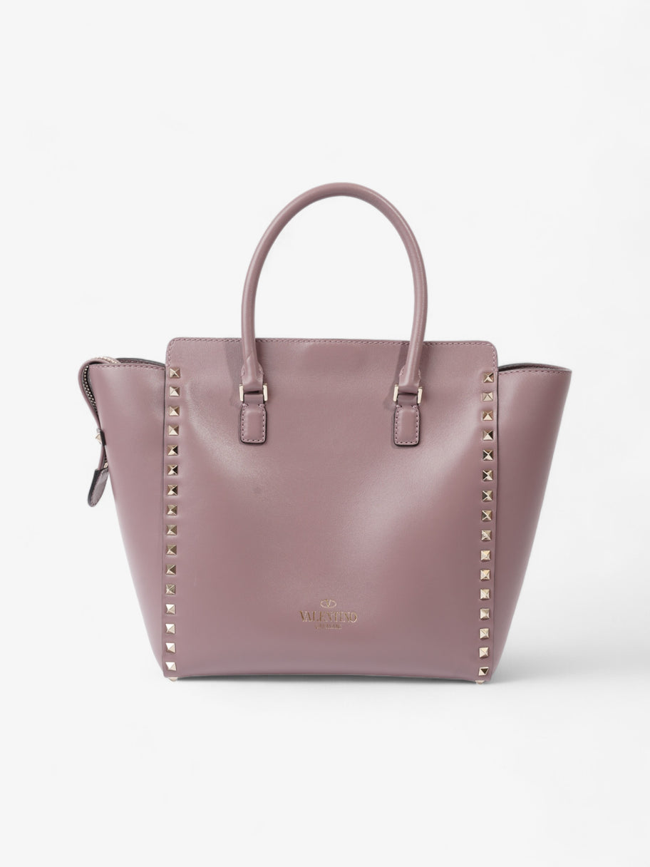 Valentino Rockstud Tote Mauve Leather Image 4